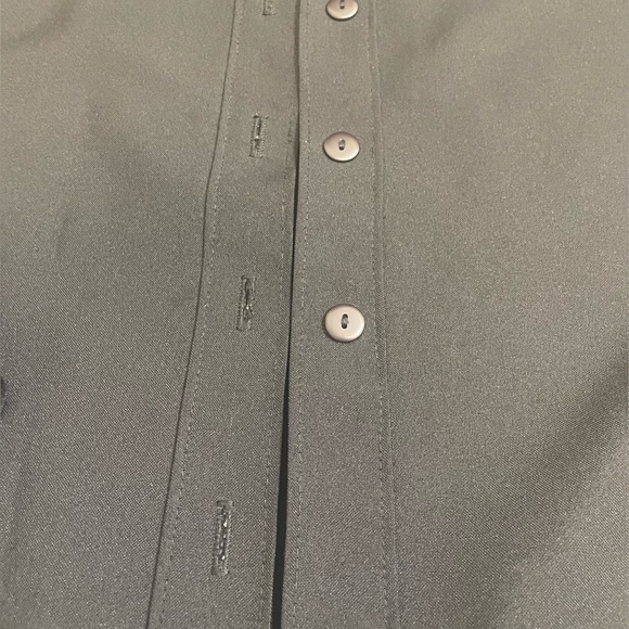 Vintage Women’s Alia Classic Black Button-Up Shirt - Size 8 - Picture 4 of 7